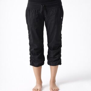 LULULEMON Dance Studio Crop Pants|Black Drawstring|Lightweight|Size 6